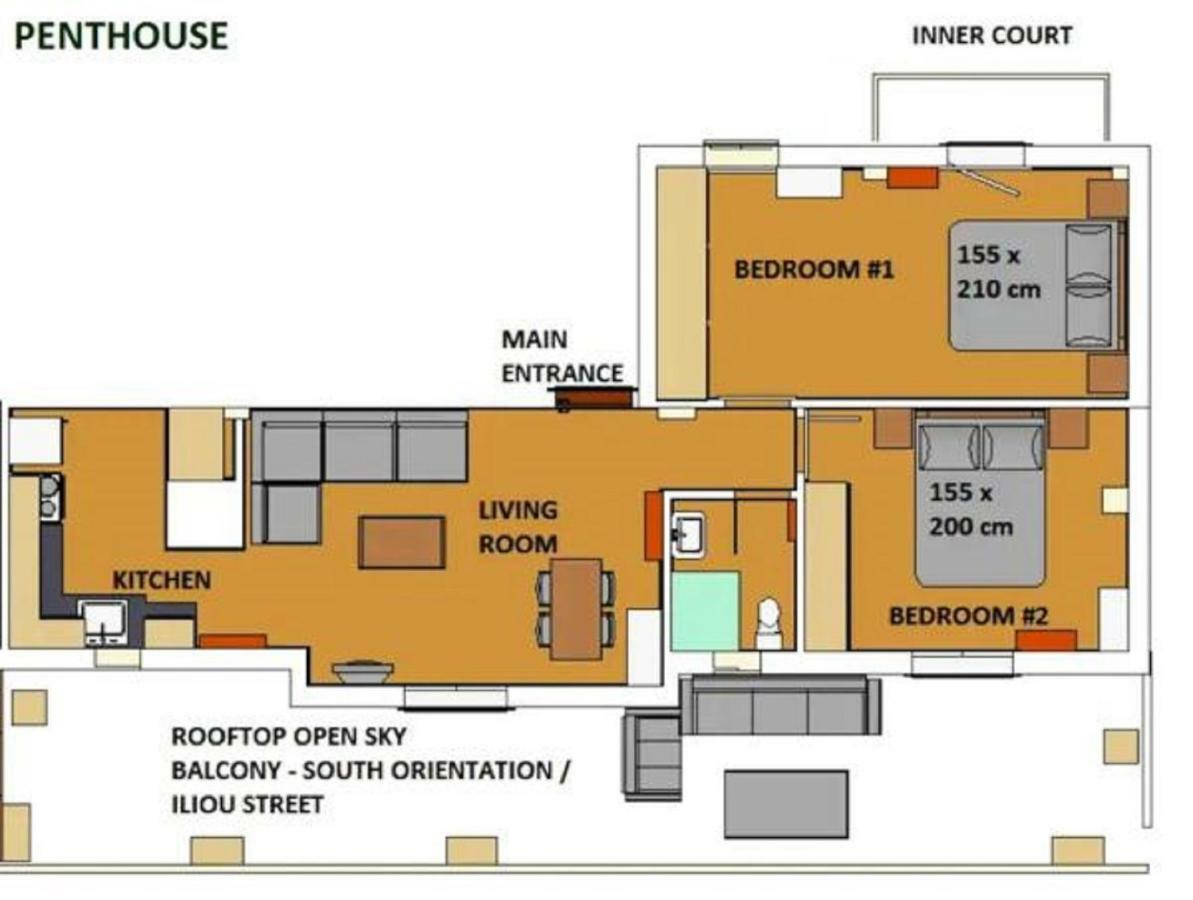 Sunkissed Rooftop Apartments Атина Екстериор снимка